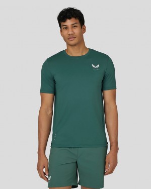 Castore Active Short Sleeve T-Shirt Verde | GEHY-84326