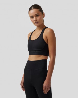 Castore Active Supportive Medium Impact Bra Negras | JUNE-24193