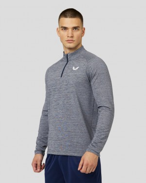 Castore Adapt Long Sleeve Standard Quarter Zip Top Azul Marino | UWIJ-45781