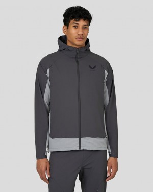Castore Flex Woven Jacket Gunmetal | WSTO-04569