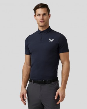 Castore Golf Essential Polo Azul Marino | LEUN-13872