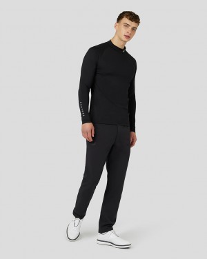 Castore Golf Long Sleeve Mock Neck Base Layer Negras | KSGU-21693