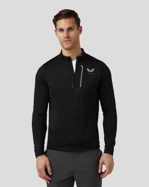 Castore Golf Pinnacle Tech Half Zip Top Negras | FUIP-70214