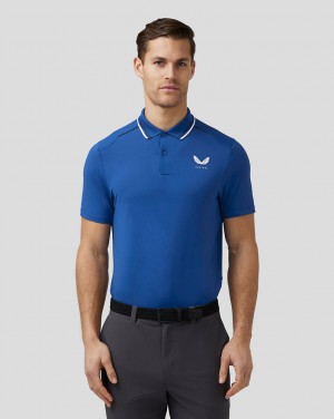 Castore Golf Tech Polo Azul Real Azules | ENZA-15072
