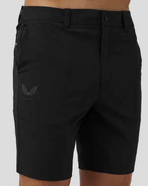 Castore Golf Water-Resistant Shorts Negras | IFCT-39580