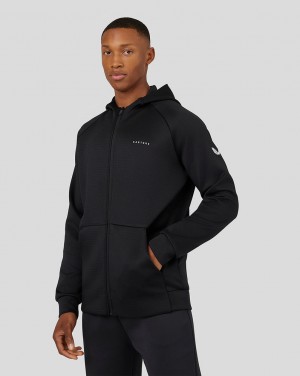 Castore Long Sleeve Aeroscuba Zip-Through Hoodie Negras | YNLK-39256