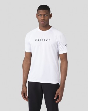 Castore Short Sleeve Raglan T-Shirt Blancas | WZTN-28361