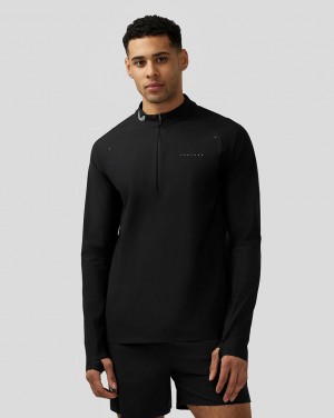 Castore Zone Ventilation Quarter Zip Negras | OQXS-93412